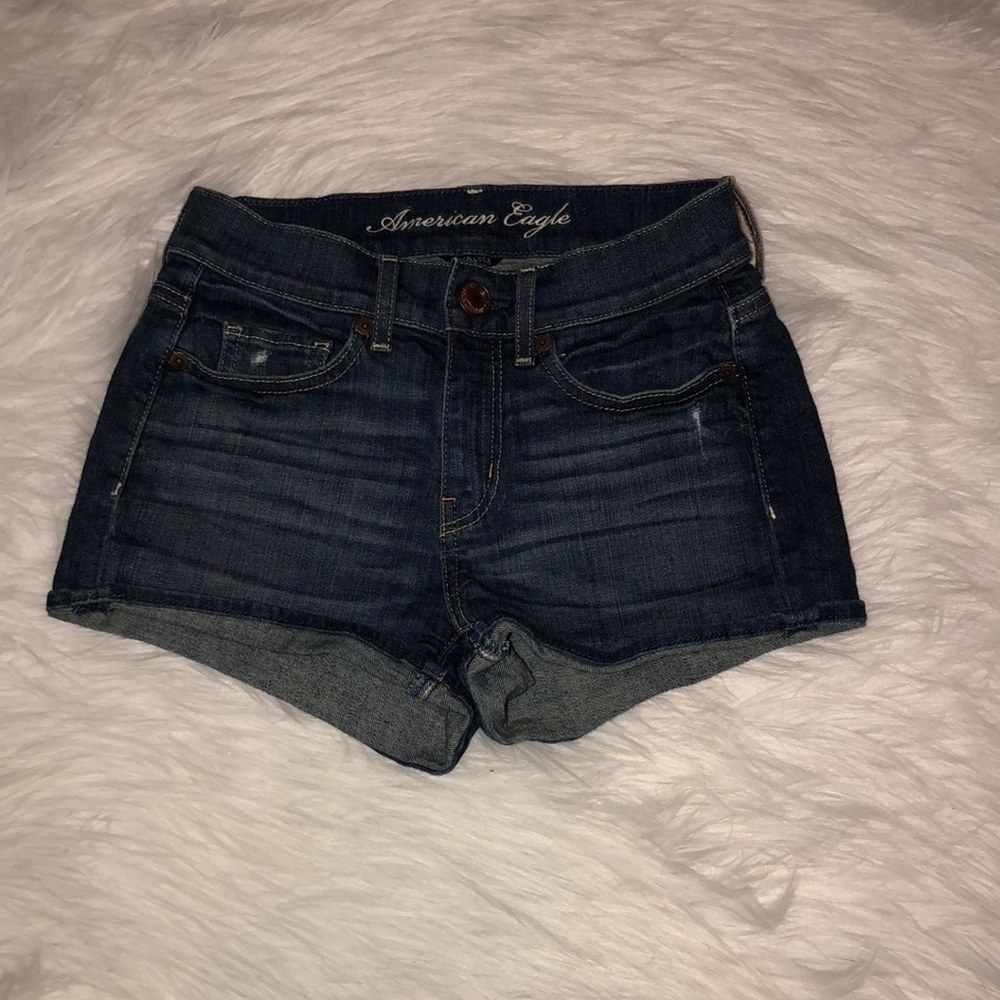 Denim High-waisted Shorts Size 00